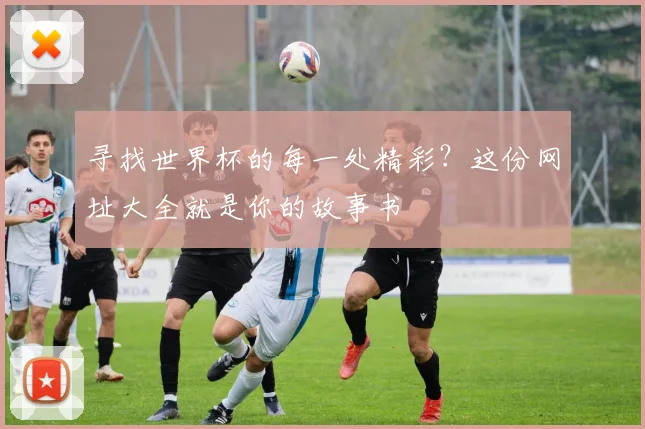 寻找世界杯的每一处精彩？这份网址大全就是你的故事书